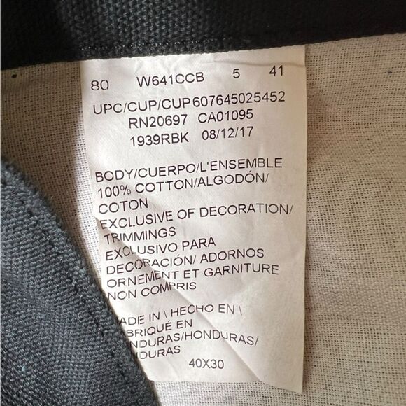 Dickies Relaxed Fit Straight Leg Black Carpenter Jeans Men’s Size 40 X 30 NWT - Picture 5 of 9